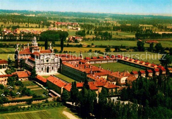 Certosa Di Pavia Fliegeraufnahme