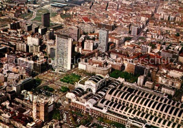 Milano Fliegeraufnahme mit Hauptbahnhof