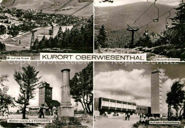 Oberwiesenthal Erzgebirge Stadt Wetterwarte auf dem Fichtelberg B
