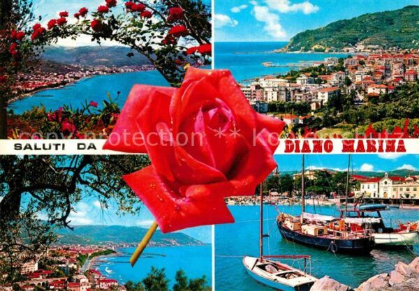 Diano Marina Panorama Bucht Hafen
