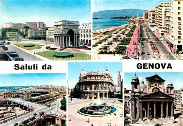 Genova Genua Liguria Piazza Vittoria Corso Marconi Piazza de