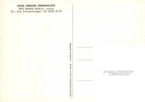 Meran Merano Hotel Pension Cremona Ritz – Bild 2