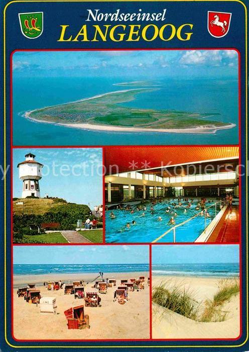 Langeoog Nordseebad Fliegeraufnahme Leuchtturm Meerwasserha