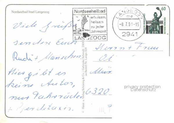Langeoog Nordseebad Fliegeraufnahme Leuchtturm Meerwasserha – Bild 2