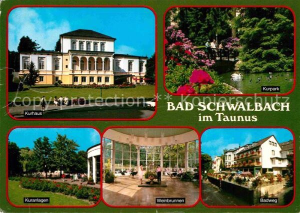 Bad Schwalbach Kurhaus Kuranlagen Weinbrunnen Badweg K