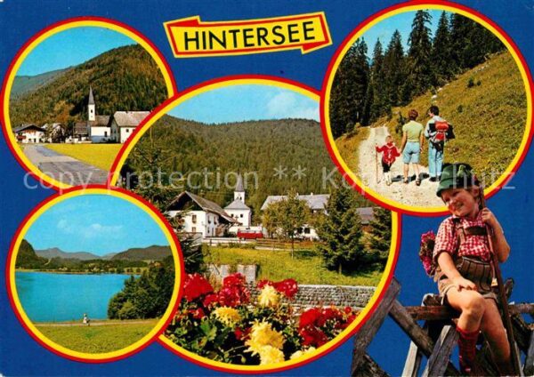 Hintersee Salzburg Kirche Wanderweg Panorama