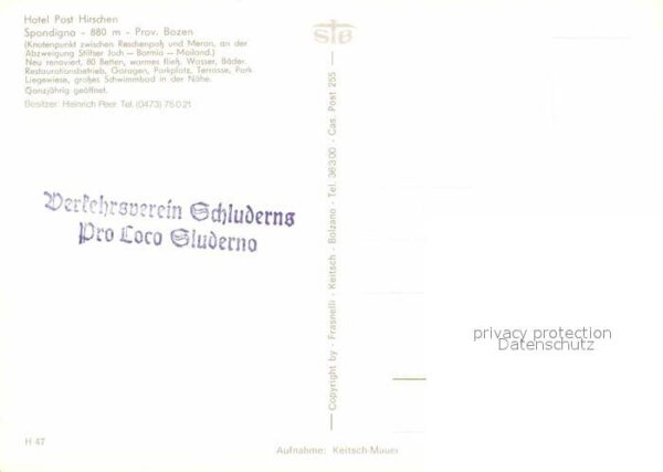 Bozen Suedtirol Hotel Post Hirschen – Bild 2
