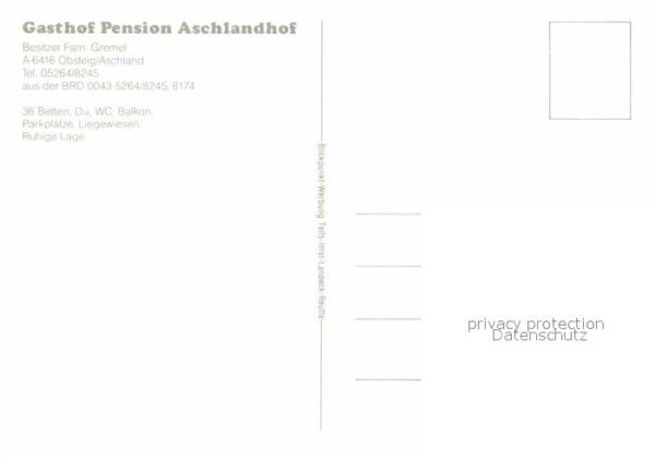 Obsteig Tirol Gasthof Pension Aschlandhof – Bild 2