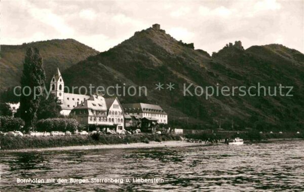 Bornhofen Kamp mit Burgen Sterrenberg und Liebenstein