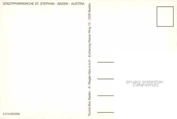 Baden Wien Stadtpfarrkirche  St. Stephan – Bild 2