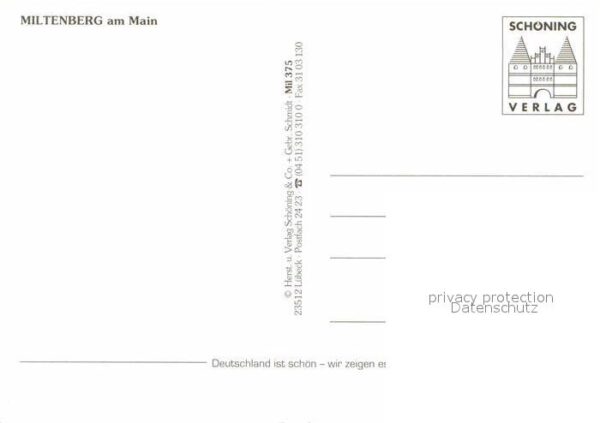 Miltenberg Main Blick von Mildenburg Kirche Yachthafen – Bild 2