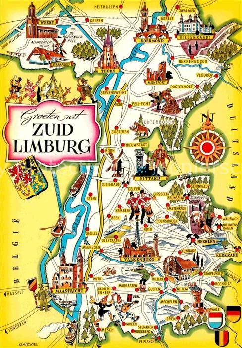 Zuid Limburg Lageplan