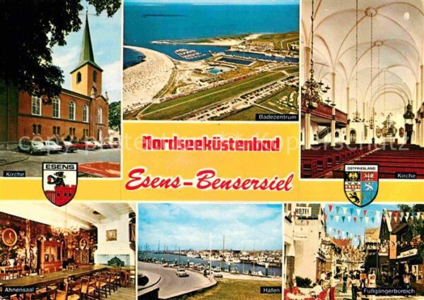 Esens Bensersiel Kirche Hafen Ahnensaal Stran