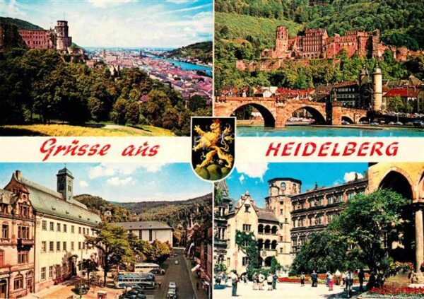 Heidelberg Neckar Schloß Stadt Brücke Universität