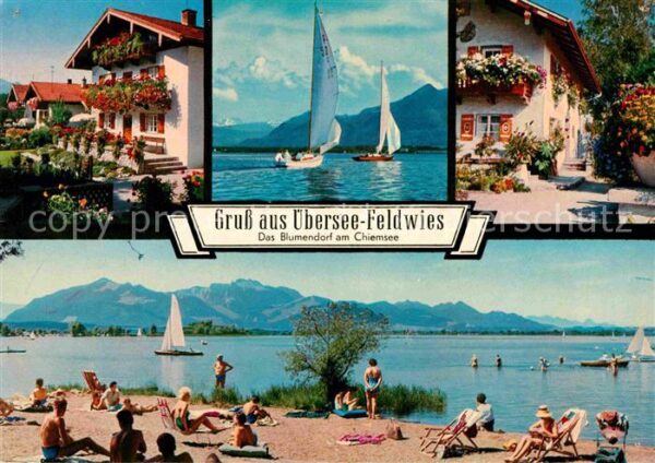 Uebersee Feldwies Chiemsee Strand