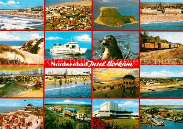 Borkum Fliegeraufnahme Strand Fähre Seelöwe