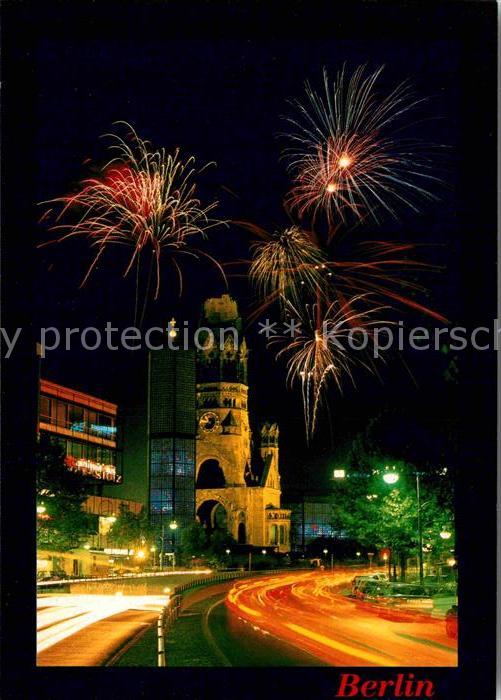 Berlin Kaiser Wilhelm Gedächtniskirche bei Nac