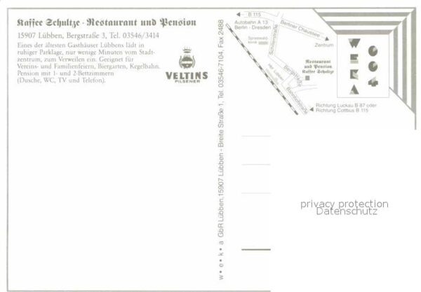 Luebben Spreewald Kaffee Schultze Restaurant Pension – Bild 2