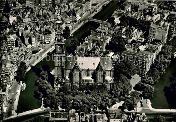 Amsterdam Niederlande Fliegeraufnahme De Westerkerk