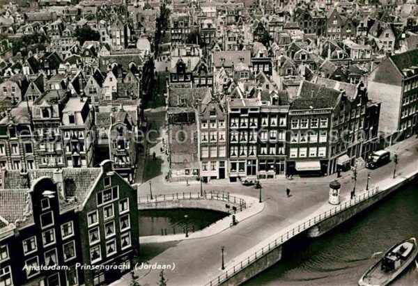 Amsterdam Niederlande Fliegeraufnahme Prinsengracht