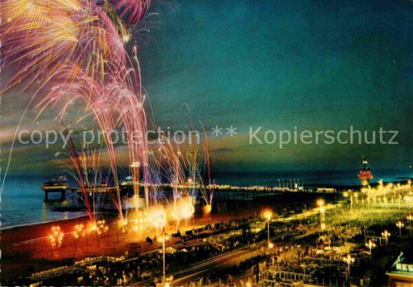 Scheveningen Vuurwerk Feierwerk an der Seebrücke