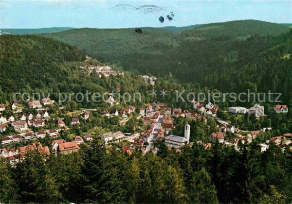 Triberg Schwarzwald Fliegeraufnahme Wasserfälle