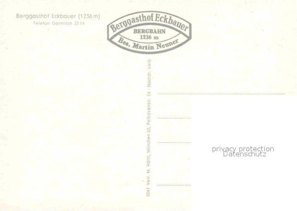 Garmisch-Partenkirchen Eckbauer Berggasthof – Bild 2