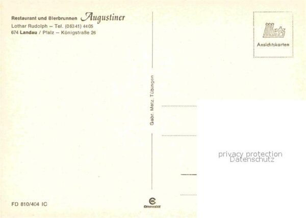 Landau Pfalz Restaurant und Bierbrunnen Augustiner – Bild 2