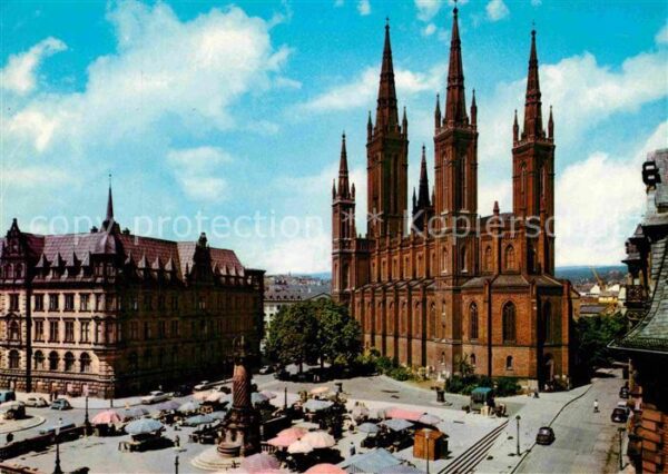 Wiesbaden Marktkirche Rathaus