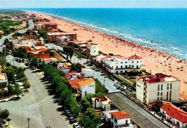 Castelldefels Fliegeraufnahme Strandpartie