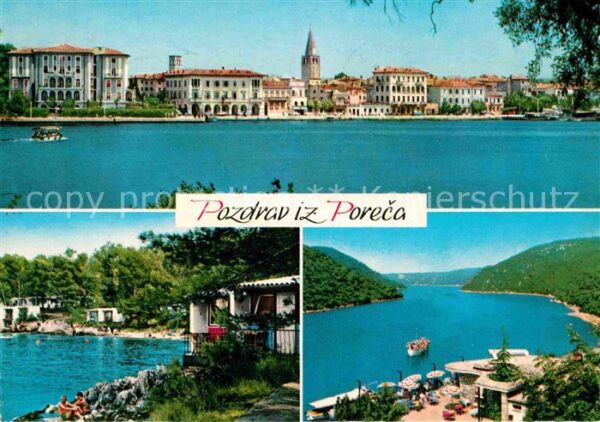 Porec Partien am Wasser
