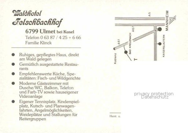 Ulmet Waldhotel Felschbachhof – Bild 2