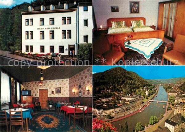 Bad Ems Pension Heilquelle Fliegeraufnahme Lahn