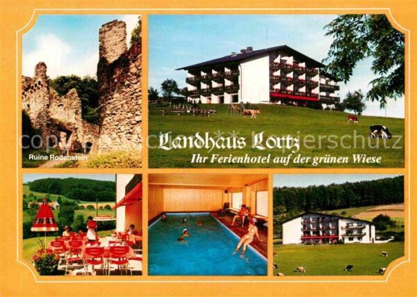 Eberbach Odenwald Landhaus Lortz Schwimmbad Ruine-Rodenst