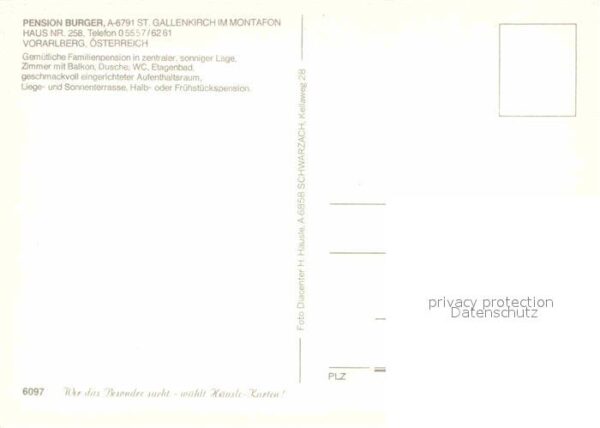 St Gallenkirch Vorarlberg Pension Burger – Bild 2