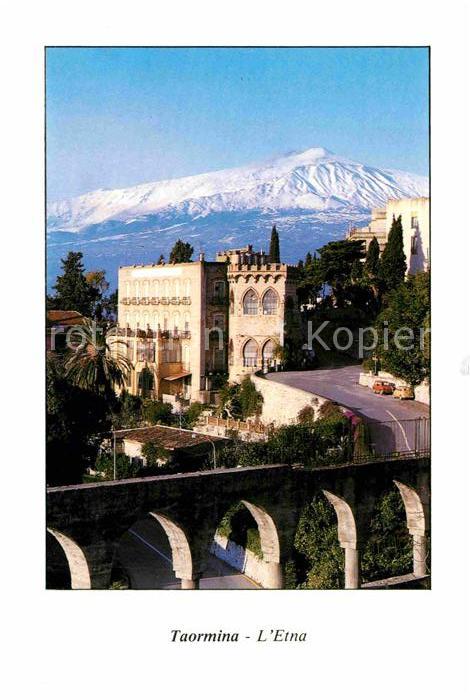 Taormina Sizilien mit Etna