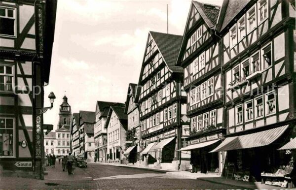 Bad Wildungen Brunnenstrasse Altstadt Fachwerkhäuser
