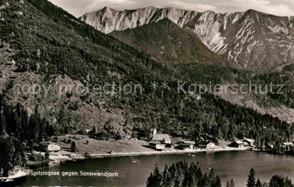 Spitzingsee Panorama Blick gegen Sonnwendjoch Mangf