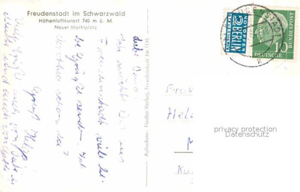 Freudenstadt Neuer Marktplatz Höhenluftkurort im Sch – Bild 2
