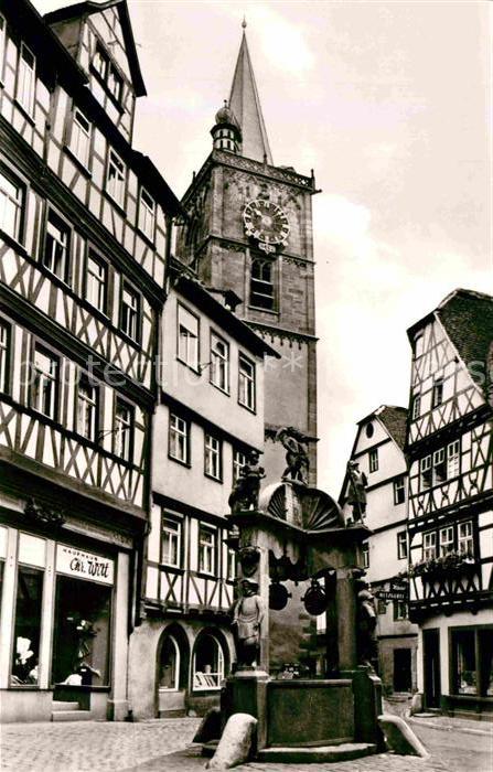 Wertheim Main Engelsbrunnen Altstadt Fachwerkhäuser K