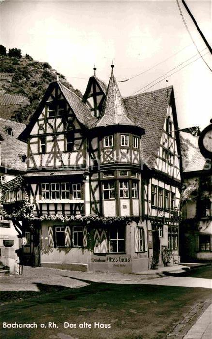 Bacharach Rhein Das alte Haus Weinhaus Gaststätte Fachw