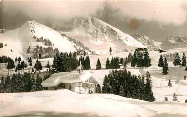 Hirschegg Kleinwalsertal Vorarlberg Panorama Wintersportplatz Hirschegg Wäl