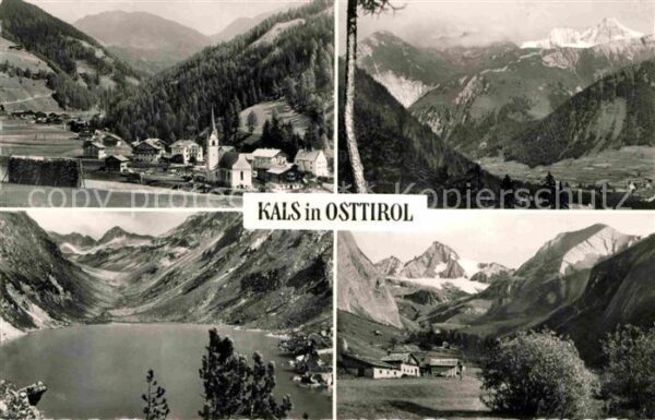 Kals Grossglockner Gesamtansicht mit Alpenpanorama Bergsee
