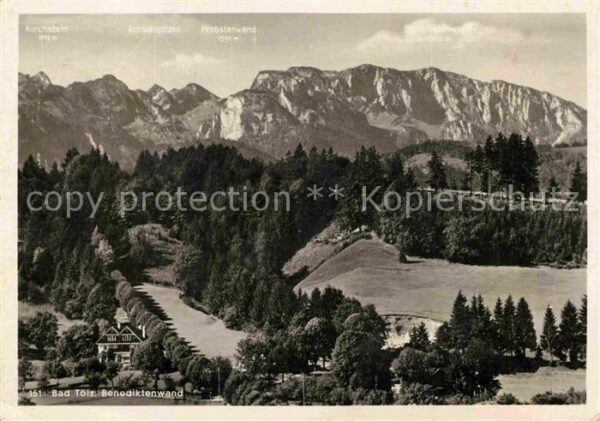Bad Toelz Panorama mit Benediktenwand Bayerische