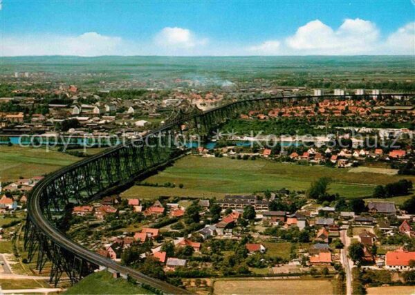 Rendsburg Hochbrücke Nord Ostsee Kanal Fliegerauf
