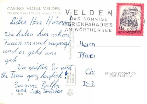 Velden Woerthersee Casino Hotel Liegewiese Badestrand – Bild 2