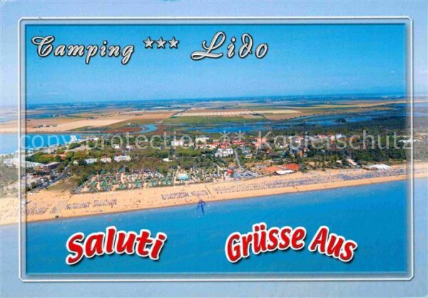 Bibione Pineda Camping Lido Fliegeraufnahme