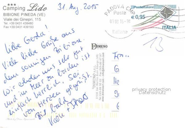 Bibione Pineda Camping Lido Fliegeraufnahme – Bild 2