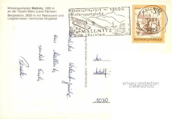 Mallnitz Kaernten Wintersportplatz an der Tauernbahn Berg – Bild 2