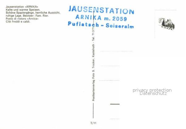 Seiser Alm Dolomiten Arnica Hütte Jausenstation Dolomiten – Bild 2